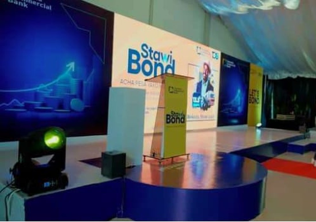 TCB Stawi Bond Launch, Stage Setup at Serena Hotel